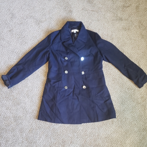 New York & Company Jackets & Blazers - Navy Blue Pea Coat